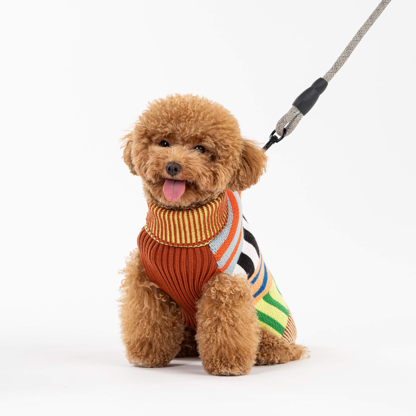 Patchwork Stripe Dog Sweater