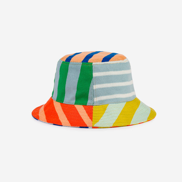 Rainbow | Patchwork Stripe Bucket Hat