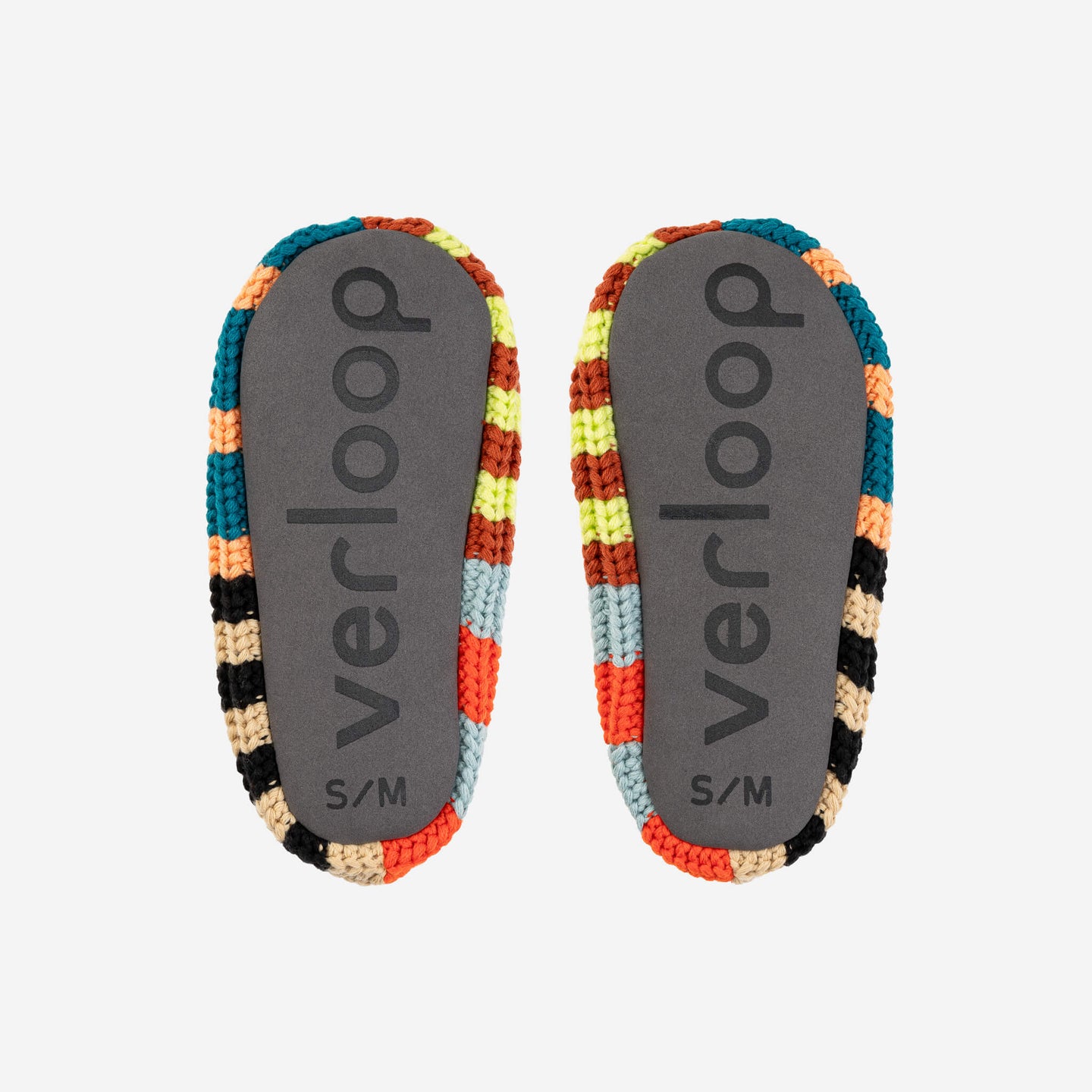 Patchwork Stripe Rib Slippers