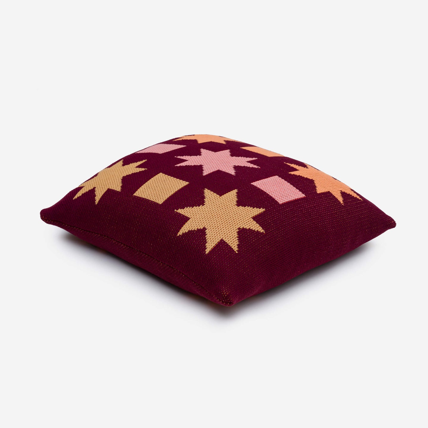 Quilt Star Pillow Knit Cover Graphic Bold Accent Reversible