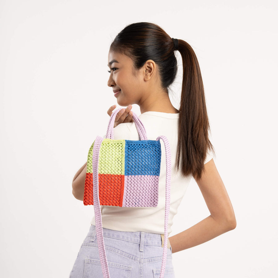 Raffia Crochet Flower Mini Bag – VERLOOP | knits