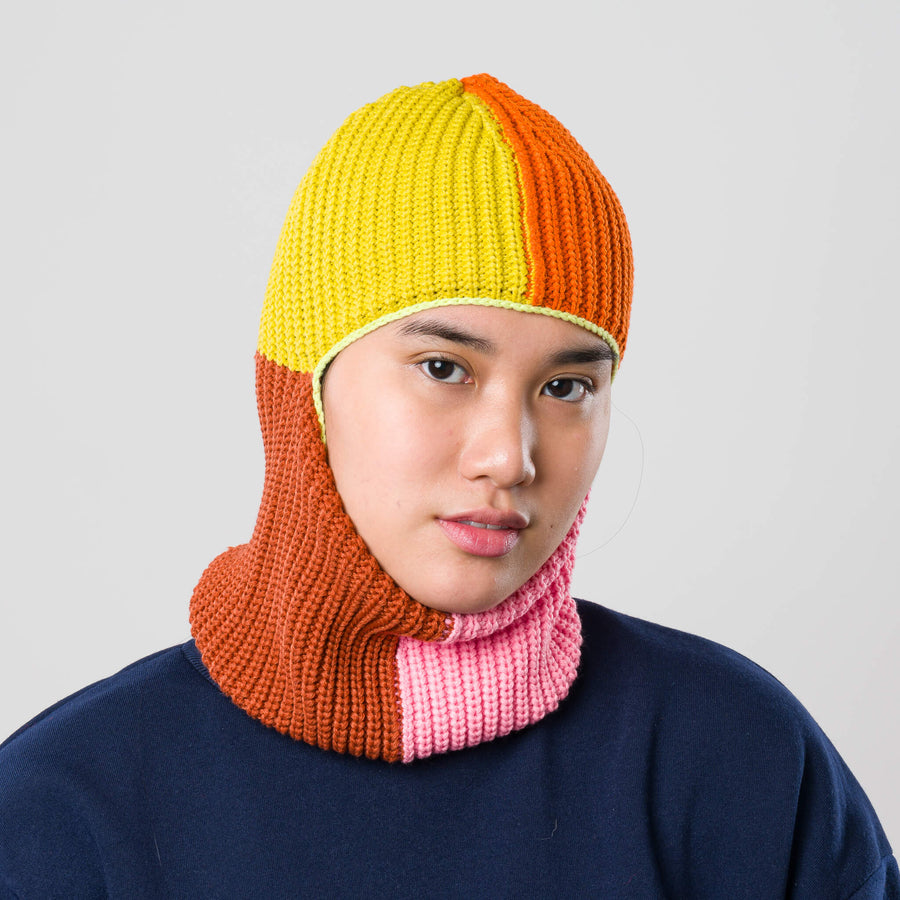 Ribbed Wool Balaclava