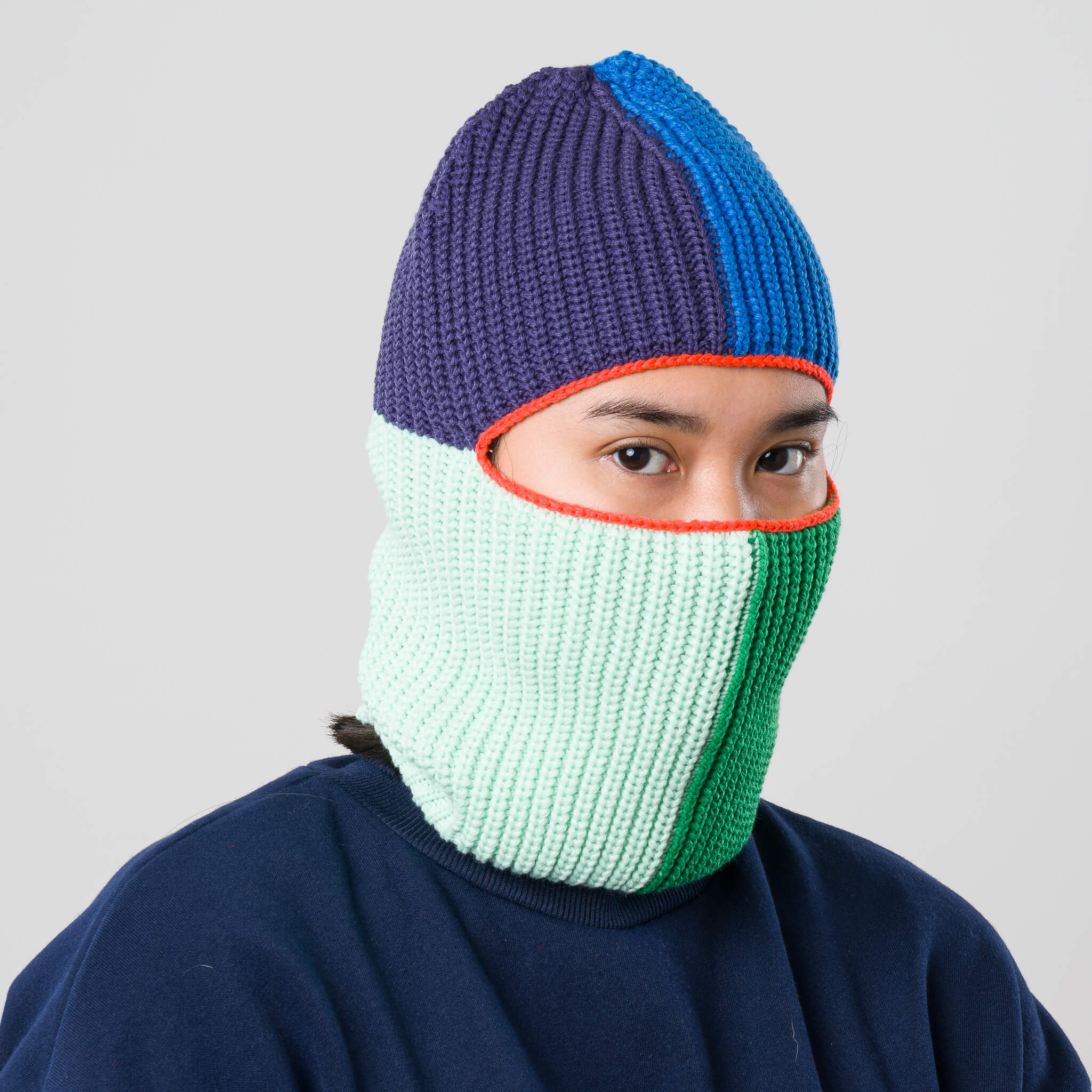 Quattro Knit Balaclava Winter Ski Mask Gaiter Soft Yarn – VERLOOP | knits