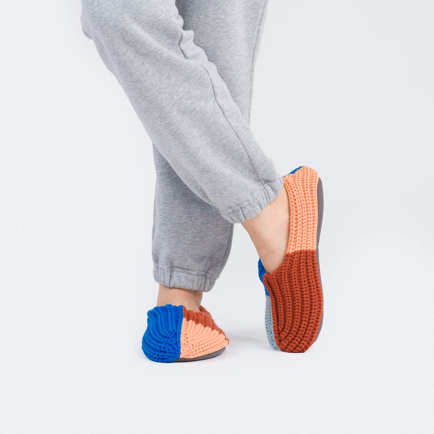 Quattro Rib Cozy Knit Mismatch CuteSlippers