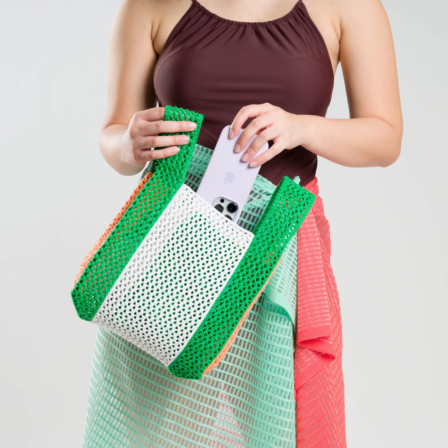 Raffia Crochet Mini Bag Cute Small Beach Bag Lightweight Summer