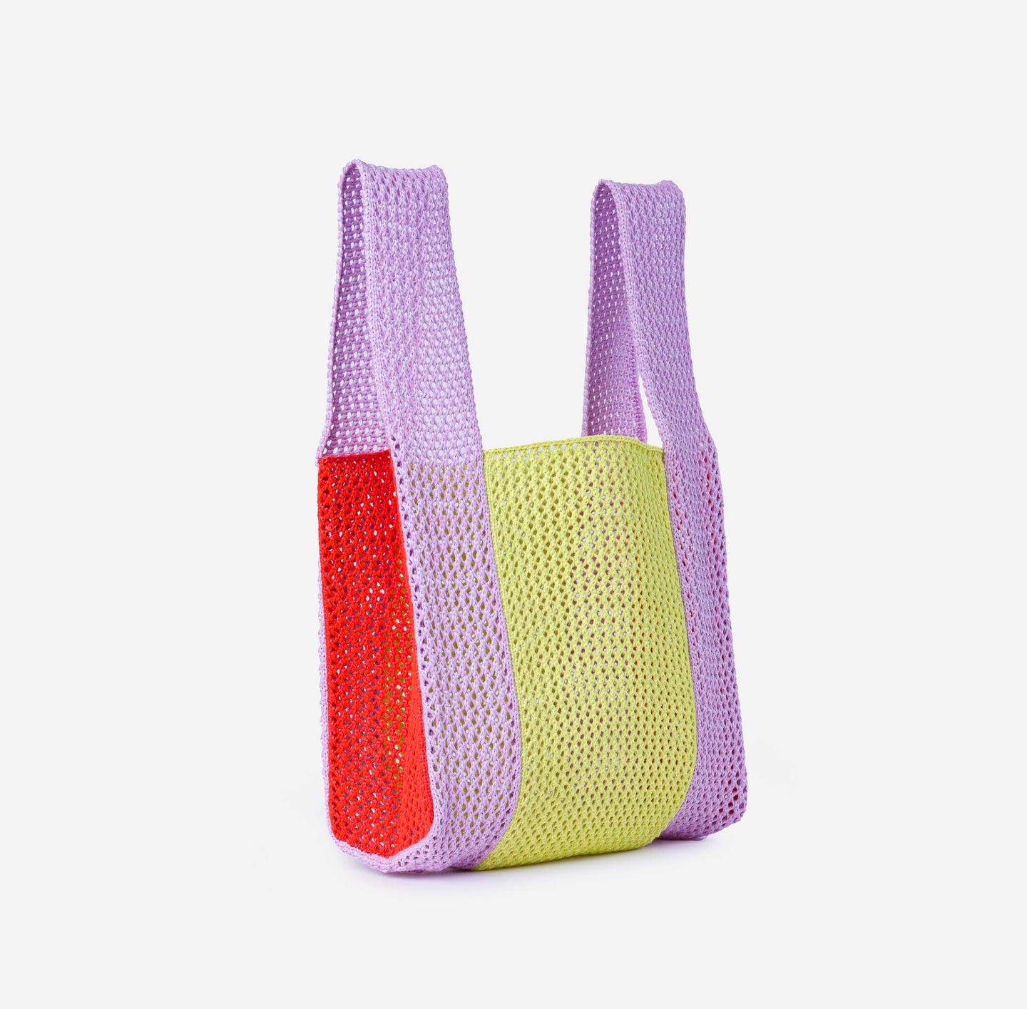 Raffia Crochet T-Shirt Bag Knit - All purpose washable shopping bag ...