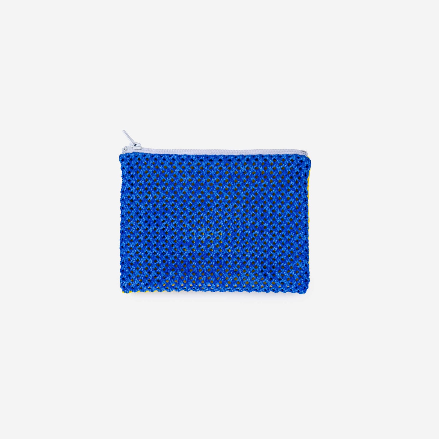 Raffia Crochet Zip Make up Pouch Case