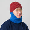 Ribbed Colorblock Knit Balaclava Ski Mask Convertible Gaiter