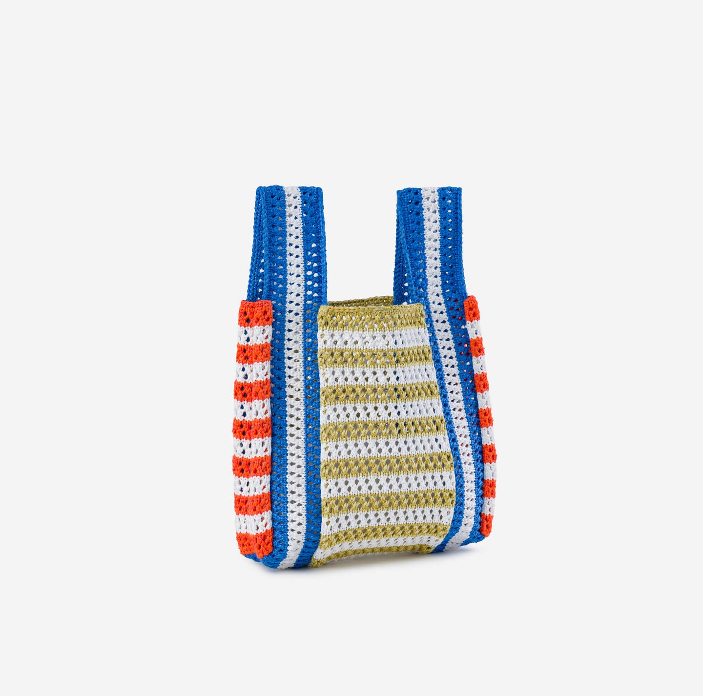 Raffia Stripe Mini Bag Crochet Cute Colorful Bag