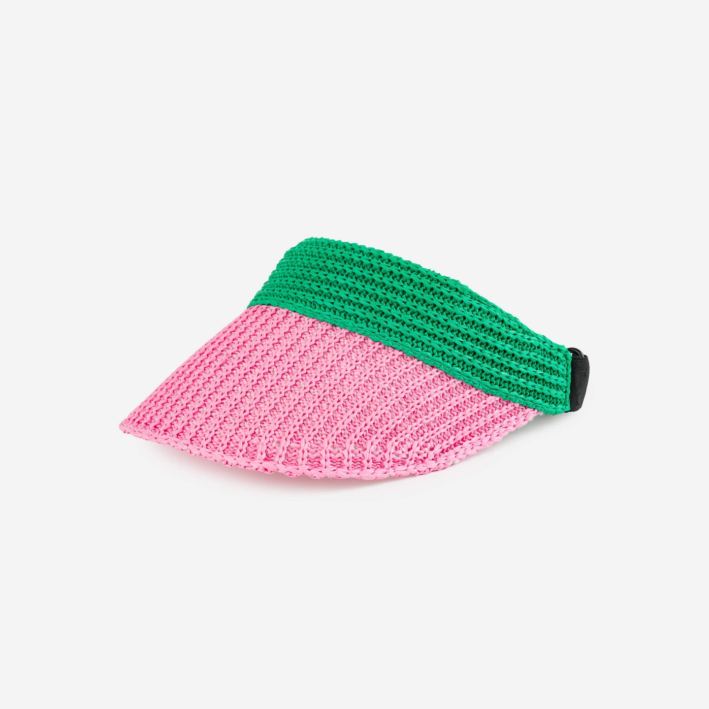 Raffia Visor Sporty Colorful Small Hat Blocks Sun Adjustable Strap