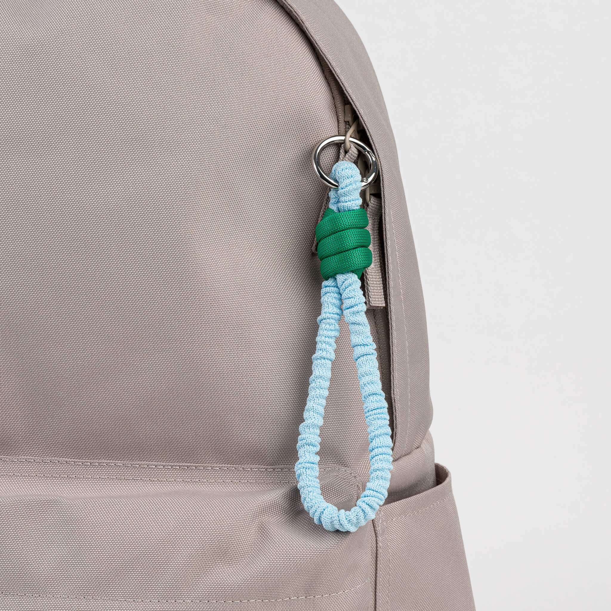 Keychain Less Thread Colorblock Loop Keychain Bag Charm Eco friendly key holder cord ...