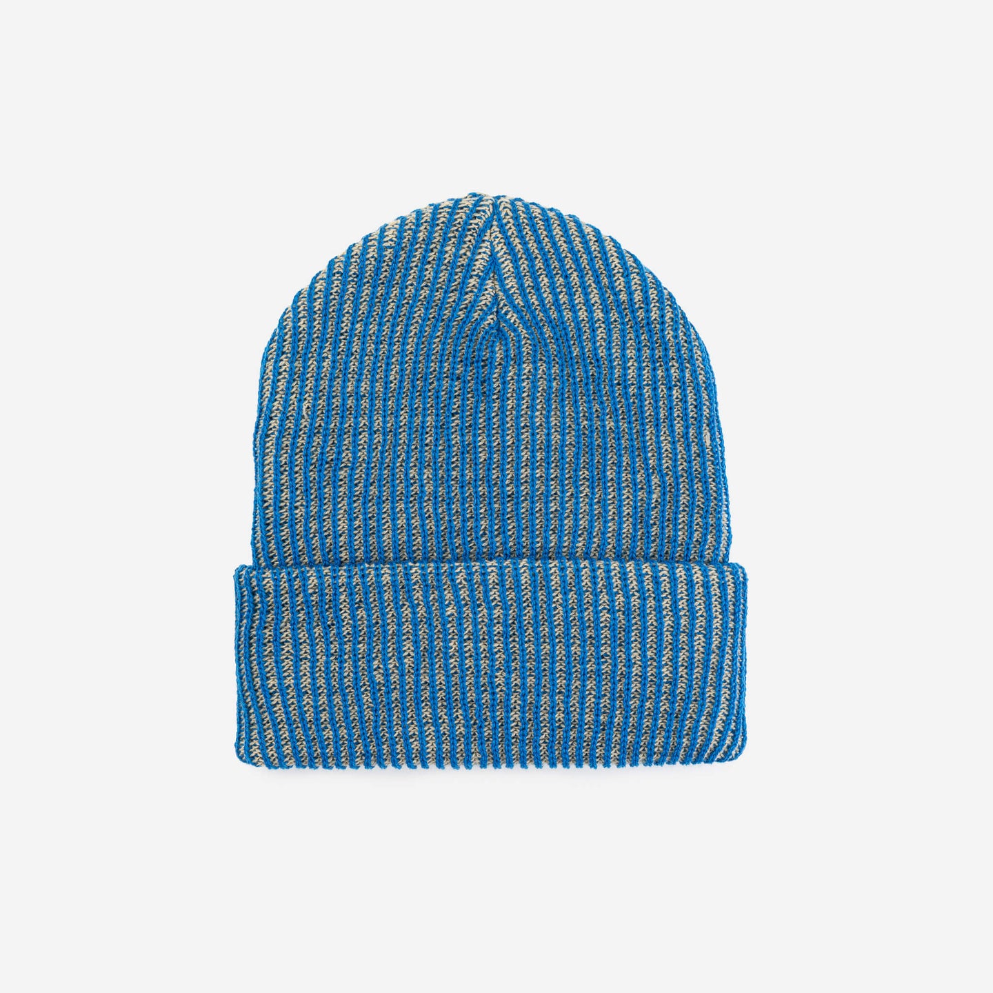 Simple Rib Hat Contrast Stripe Slouchy Beanie Knit Unisex mens one size