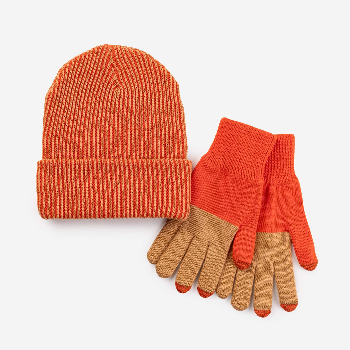 Simple Rib Hat Contrast Stripe Slouchy Beanie Knit Unisex mens one size knit watchcap soft rib