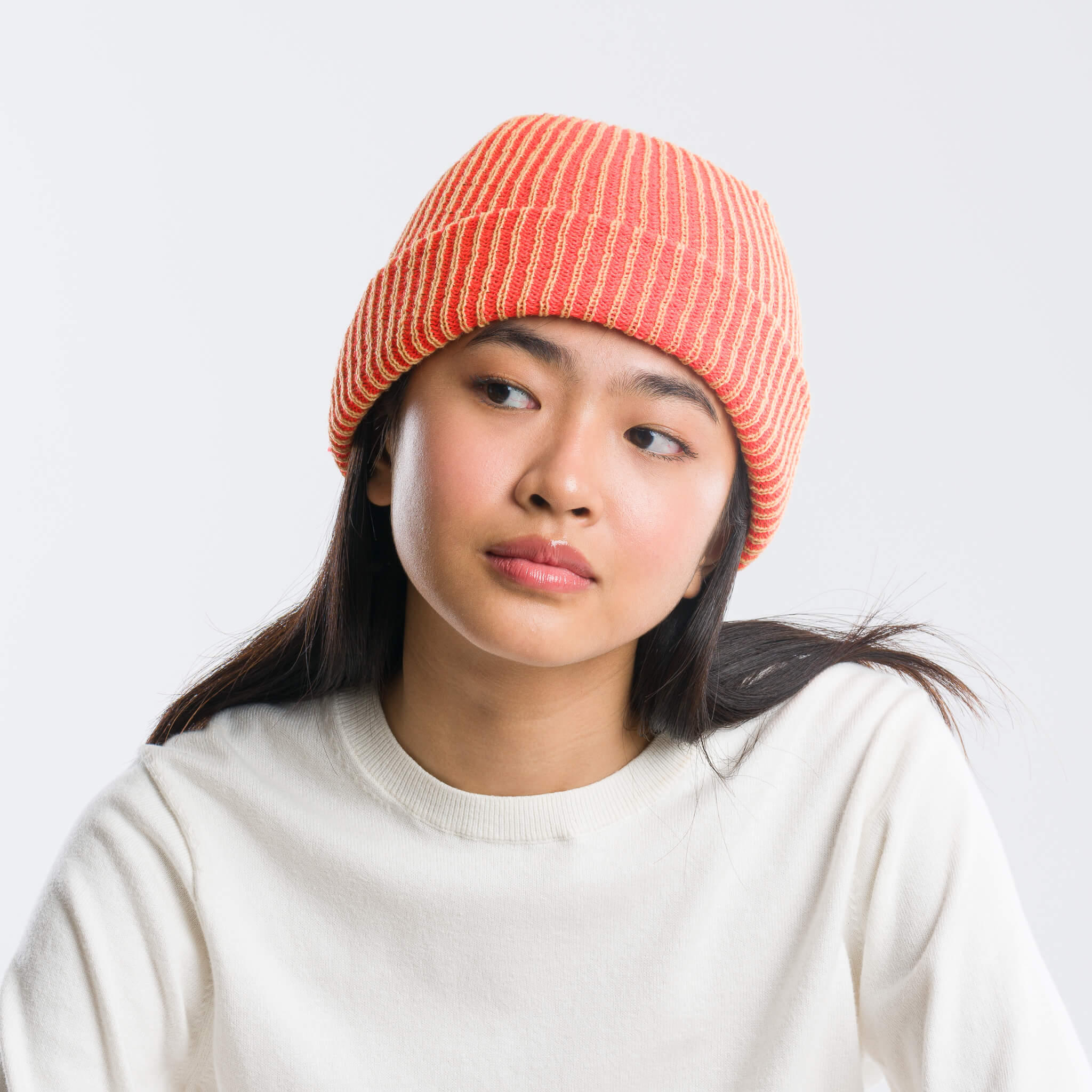 Colorful Knit Simple Rib Hat - Knitted Beanie - Slouch