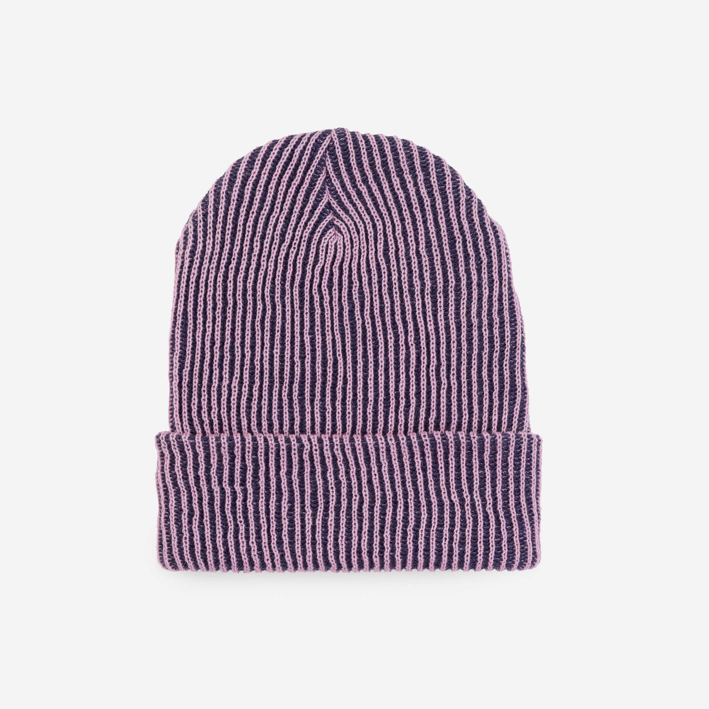 Colorful Knit Simple Rib Hat - Knitted Beanie - Slouch Stripe Knit