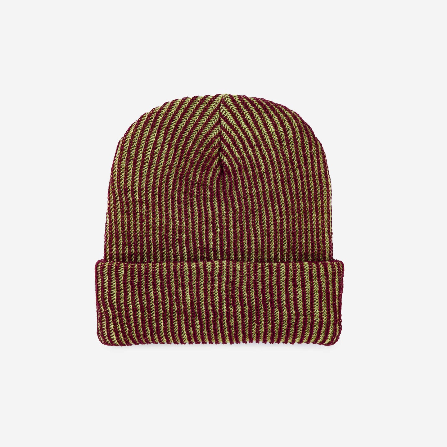 Simple Rib Hat Contrast Stripe Slouchy Beanie Knit Unisex mens one size