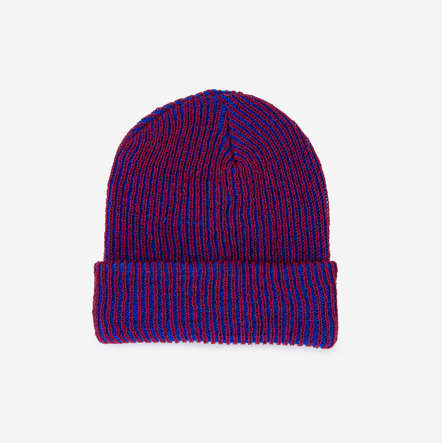 Ruby Cobalt | Simple Rib Knit Hat Perfect Fit Beanie Slouchy Comfortable Soft Knit Hat Light colorful