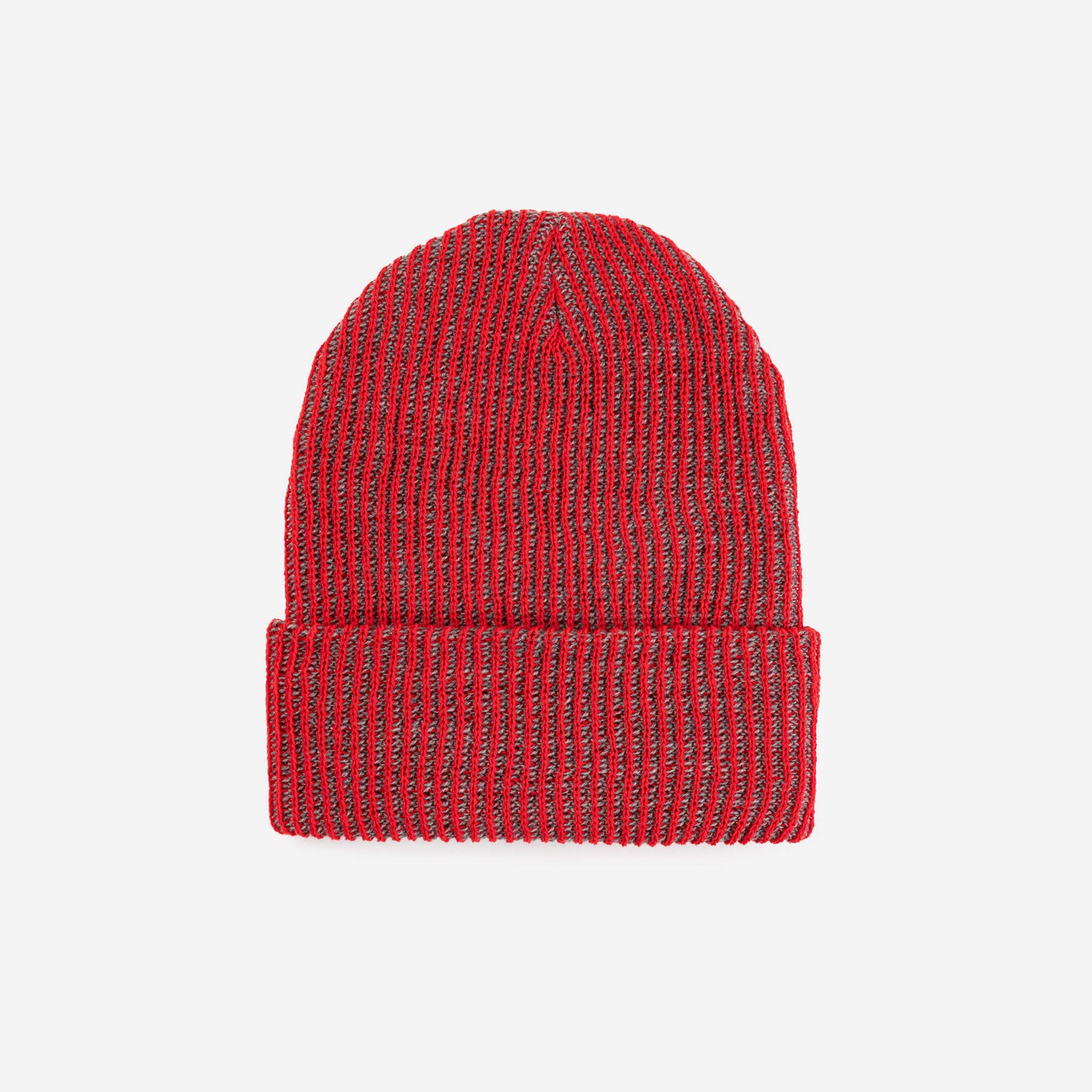 Simple Rib Hat Contrast Stripe Slouchy Beanie Knit Unisex mens one size