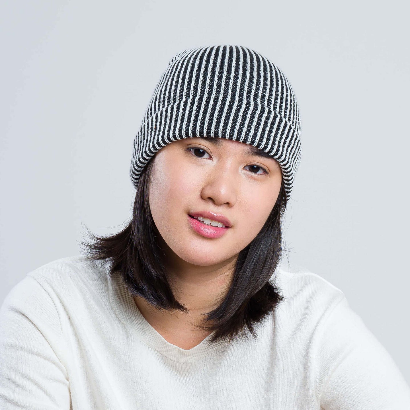 Gorro De Punto Tricotado - NEGRO - - 5.00