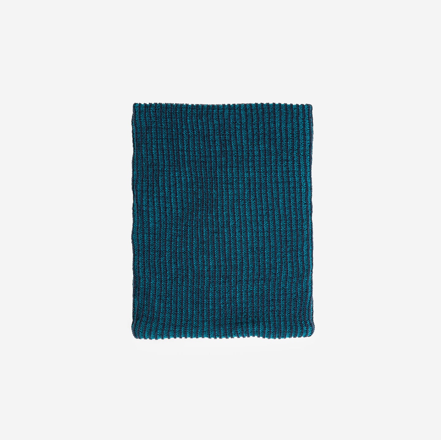Two Tone Colorful Simple Rib Knit Snood Gaiter Neckwarmer Stretchy Holiday Gift