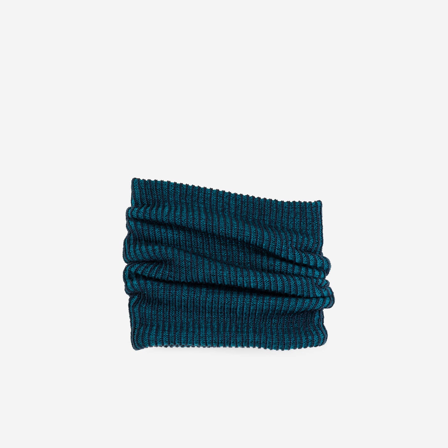 Two Tone Colorful Simple Rib Knit Snood Gaiter Neckwarmer Stretchy Holiday Gift