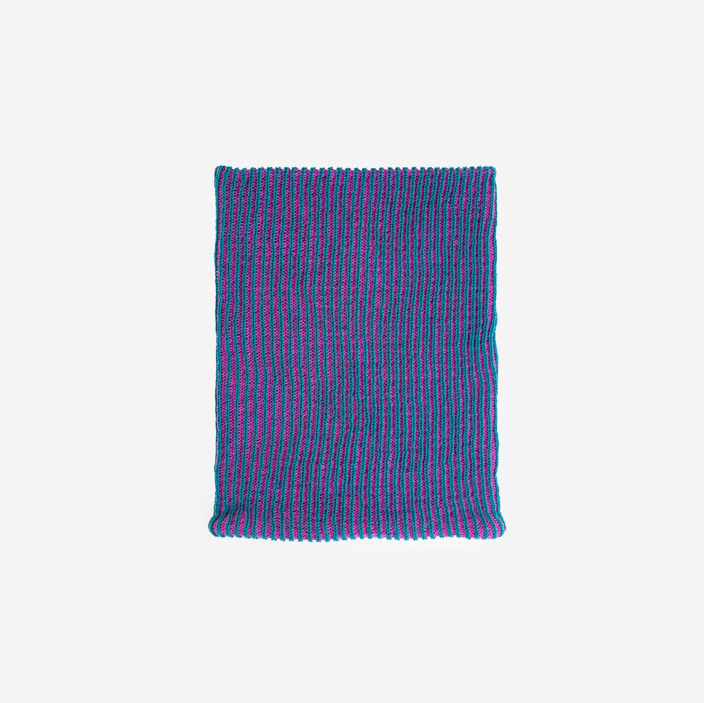 Two Tone Colorful Simple Rib Knit Snood Gaiter Neckwarmer Stretchy Holiday Gift
