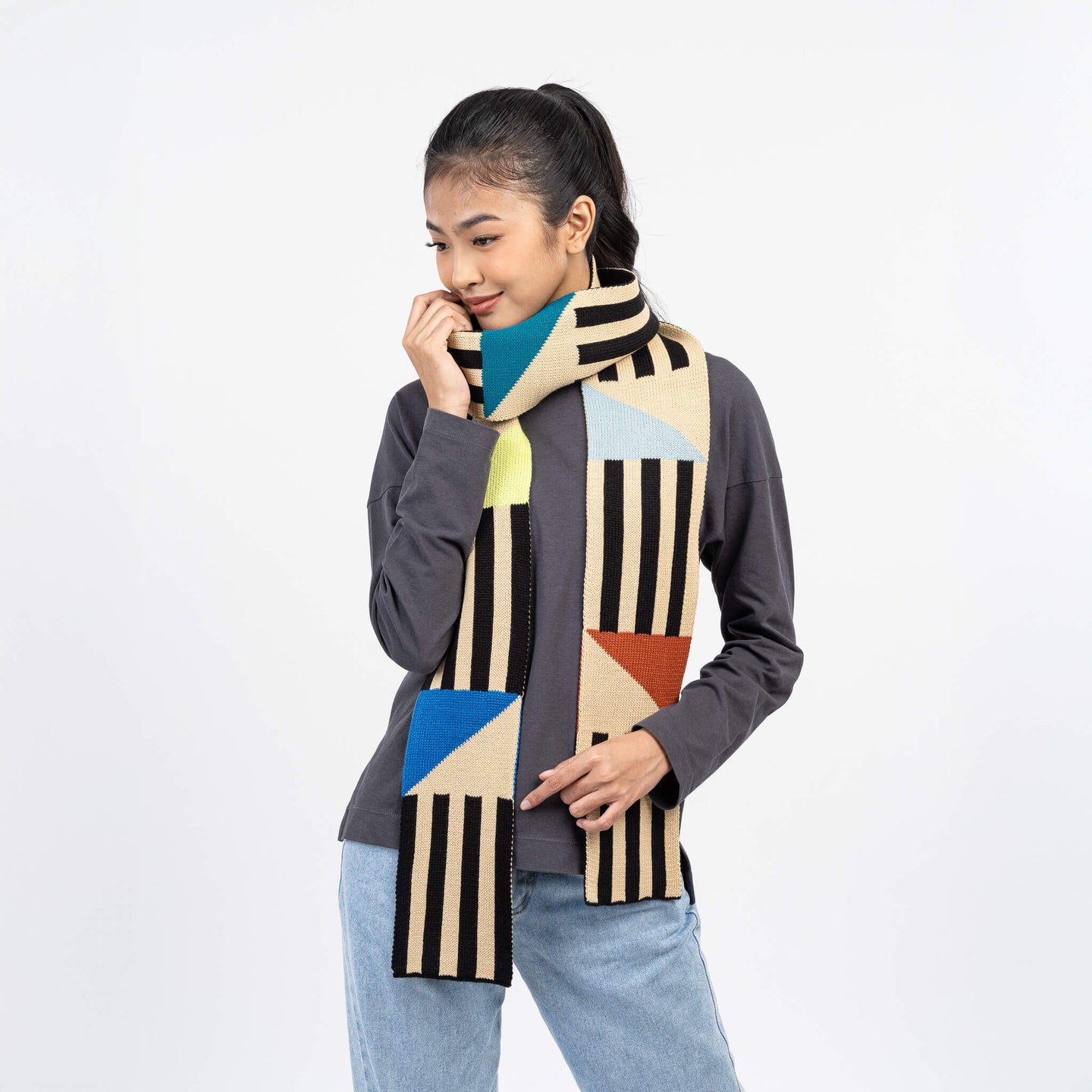 Sailboat Skinny Scarf
