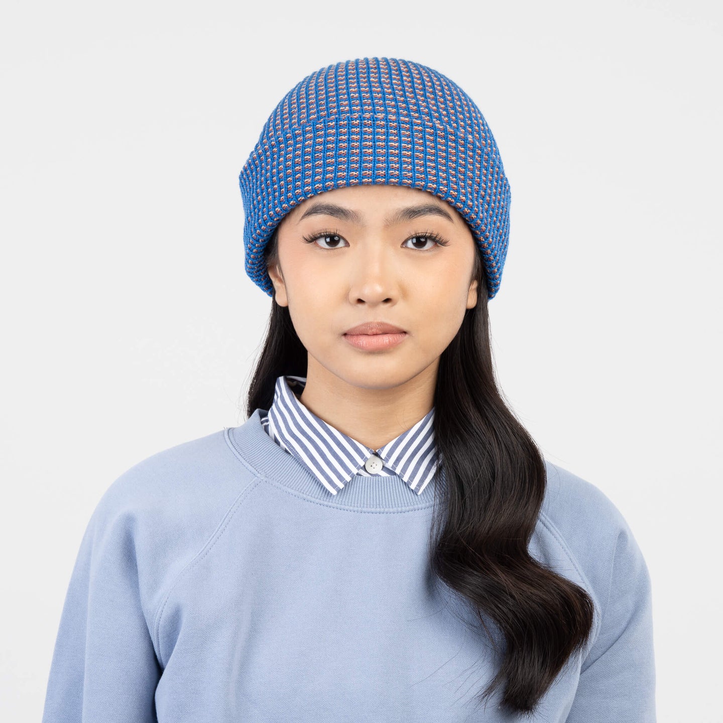 Simple Grid Hat Beanie Perfect Fit Stretch Unisex Bright Color