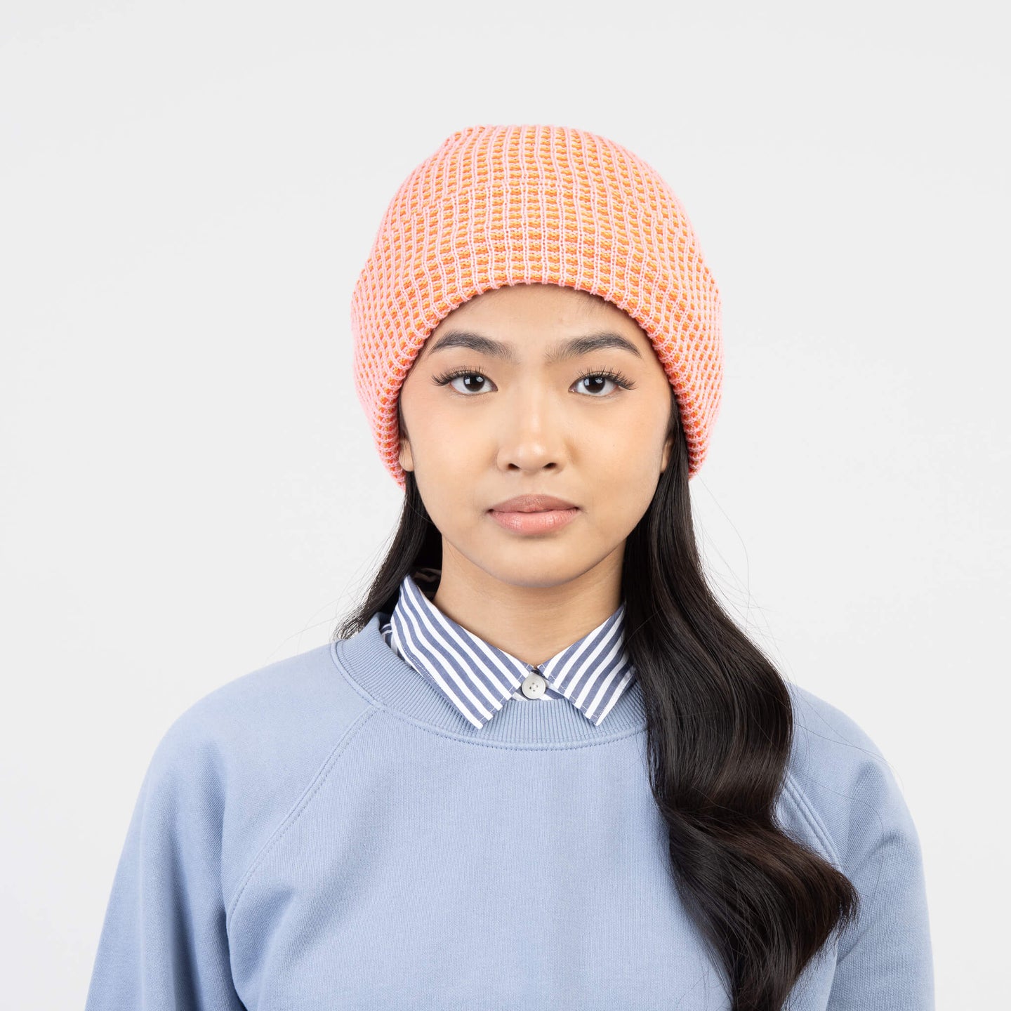 Simple Grid Hat Beanie Perfect Fit Stretch Unisex Bright Color