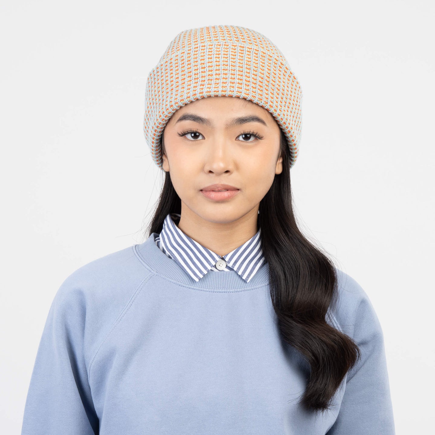 Simple Grid Hat Beanie Perfect Fit Stretch Unisex Bright Color