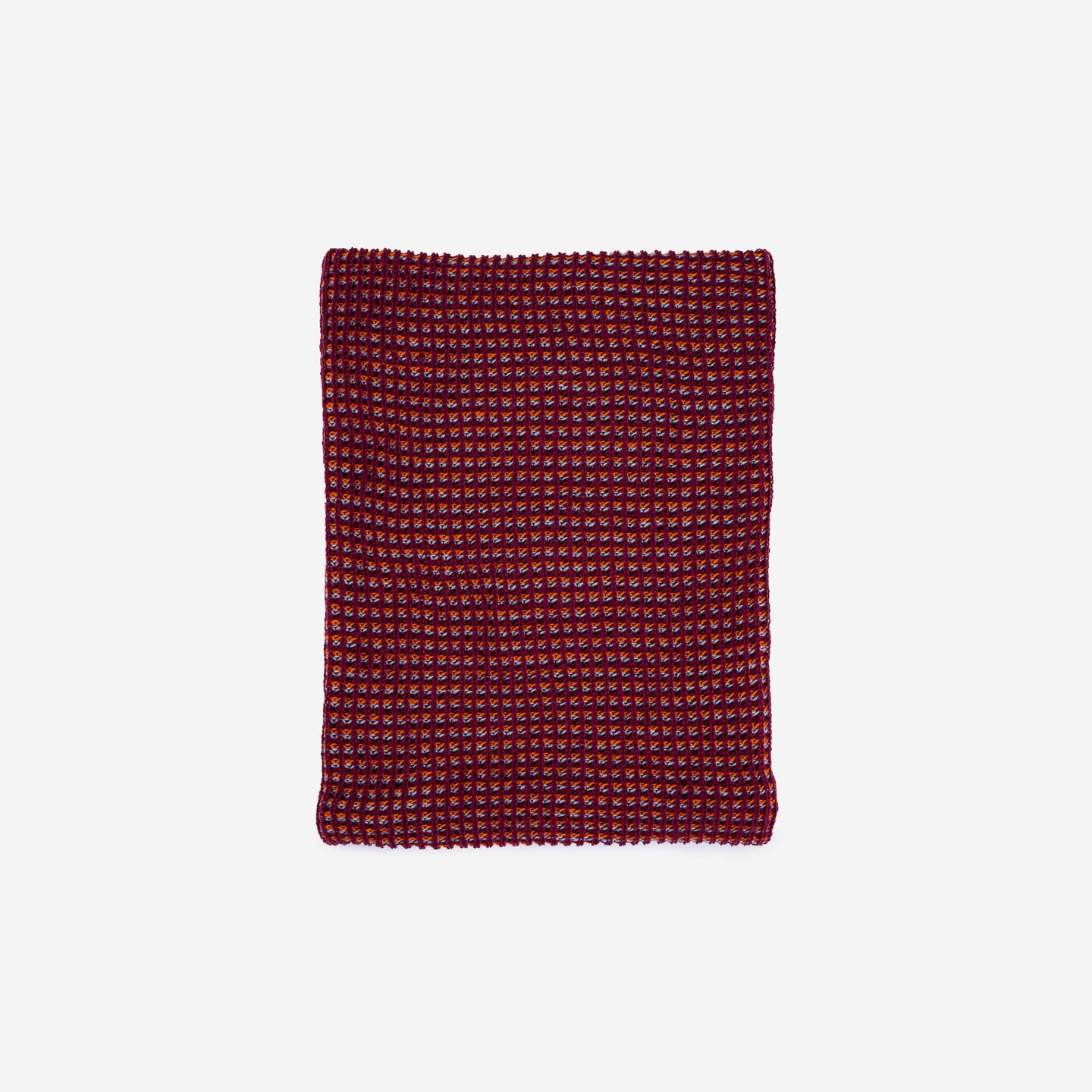 Grid Knitted Snood Knit Neckwarmer Stretch Turtleneck 