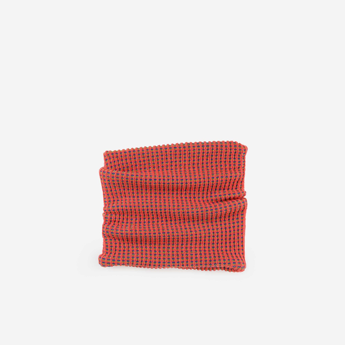 Grid Knitted Snood Knit Neckwarmer Stretch Turtleneck Pink