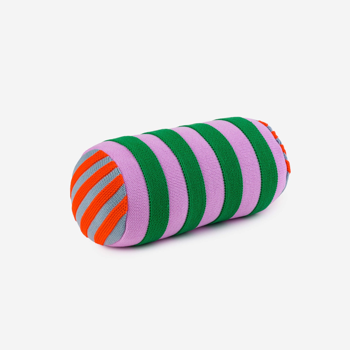 Super Stripe Knit Textured Stripes Bolster Pillow Accent