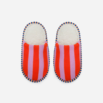 Poppy Lilac | Super Stripe Slide Slippers