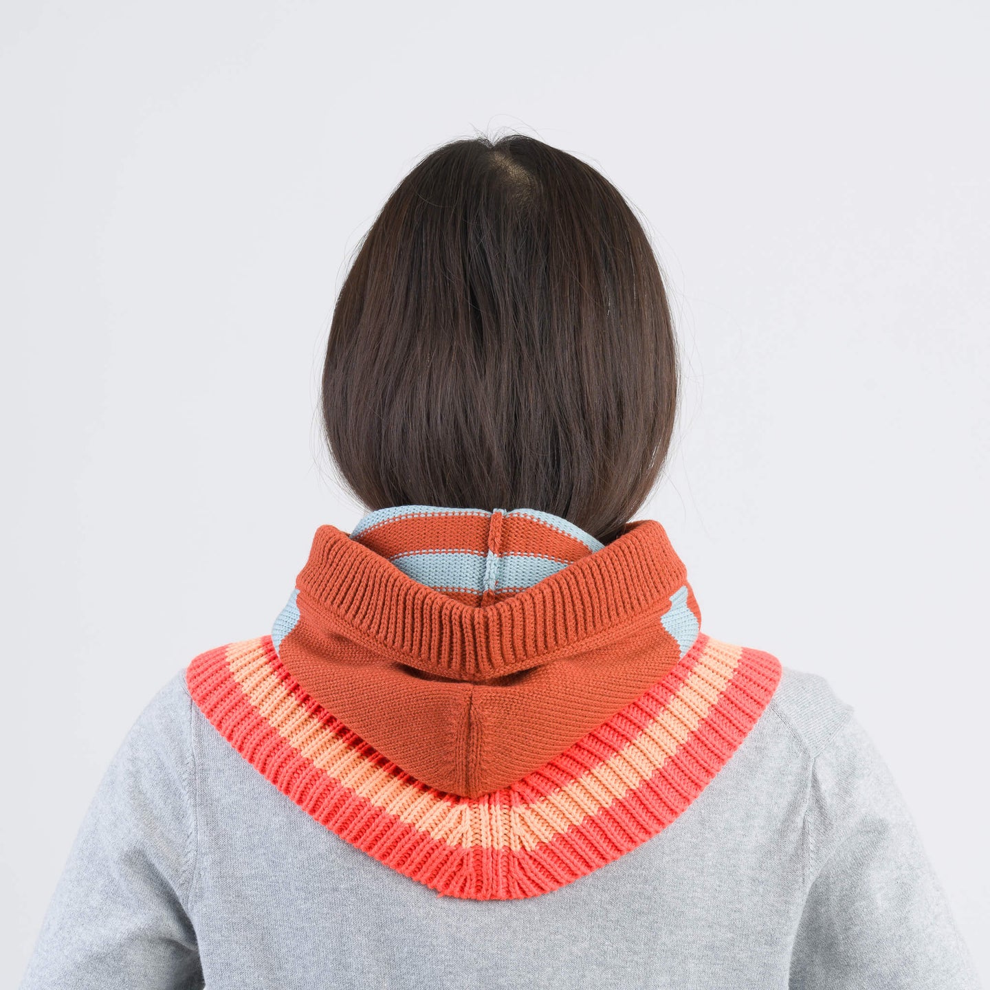 Sport Stripe Knit Hood