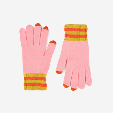 Pink | Sport Cuff Touchscreen Gloves
