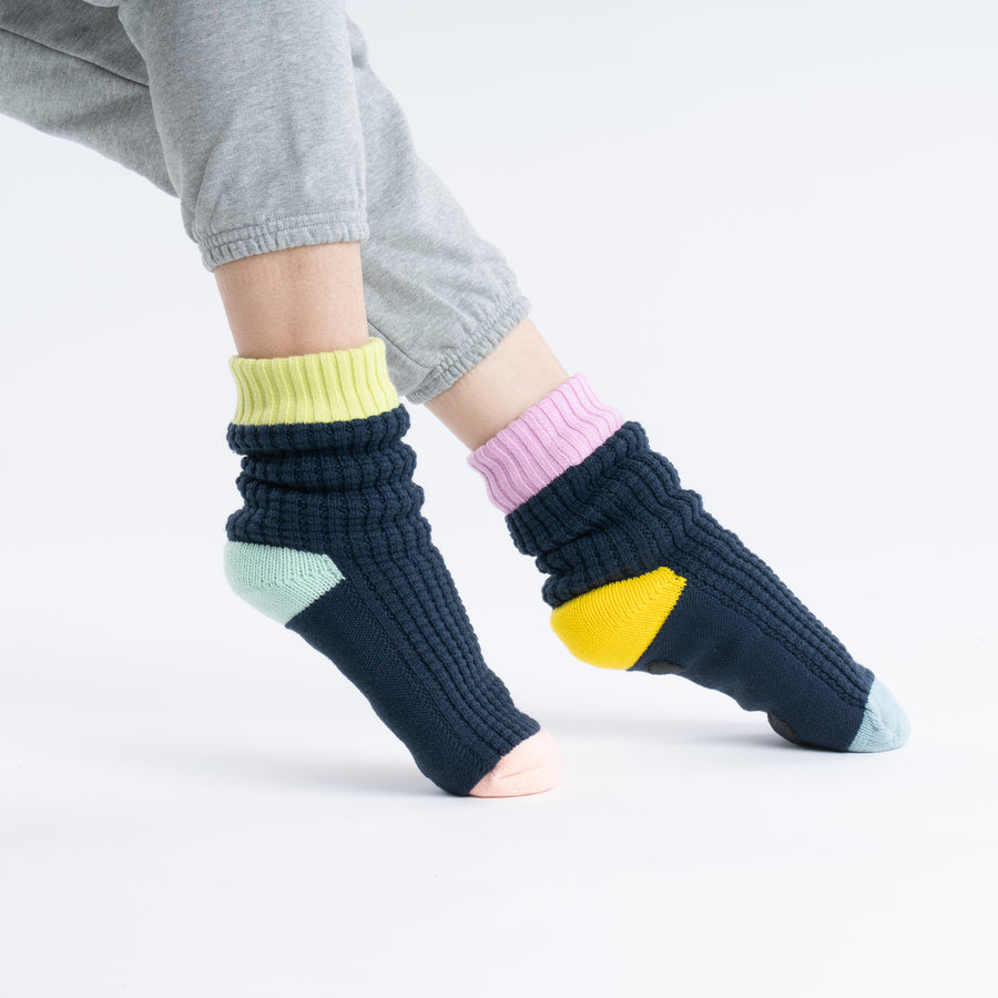 Spot Knitted House Socks Cozy Indoor Fleece Lined Knitted Thick Knit Socks  Slippers Cold Feet Warm – VERLOOP