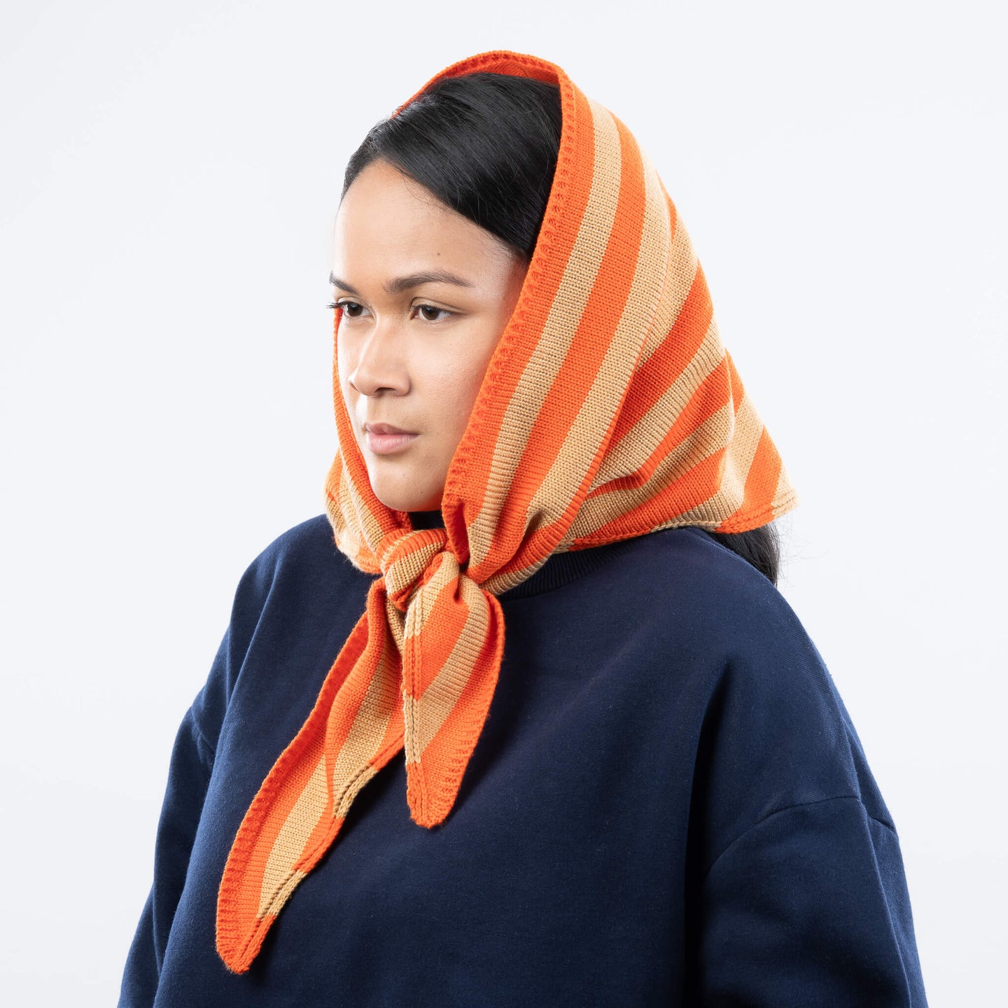 Simple Stripe Triangle Scarf