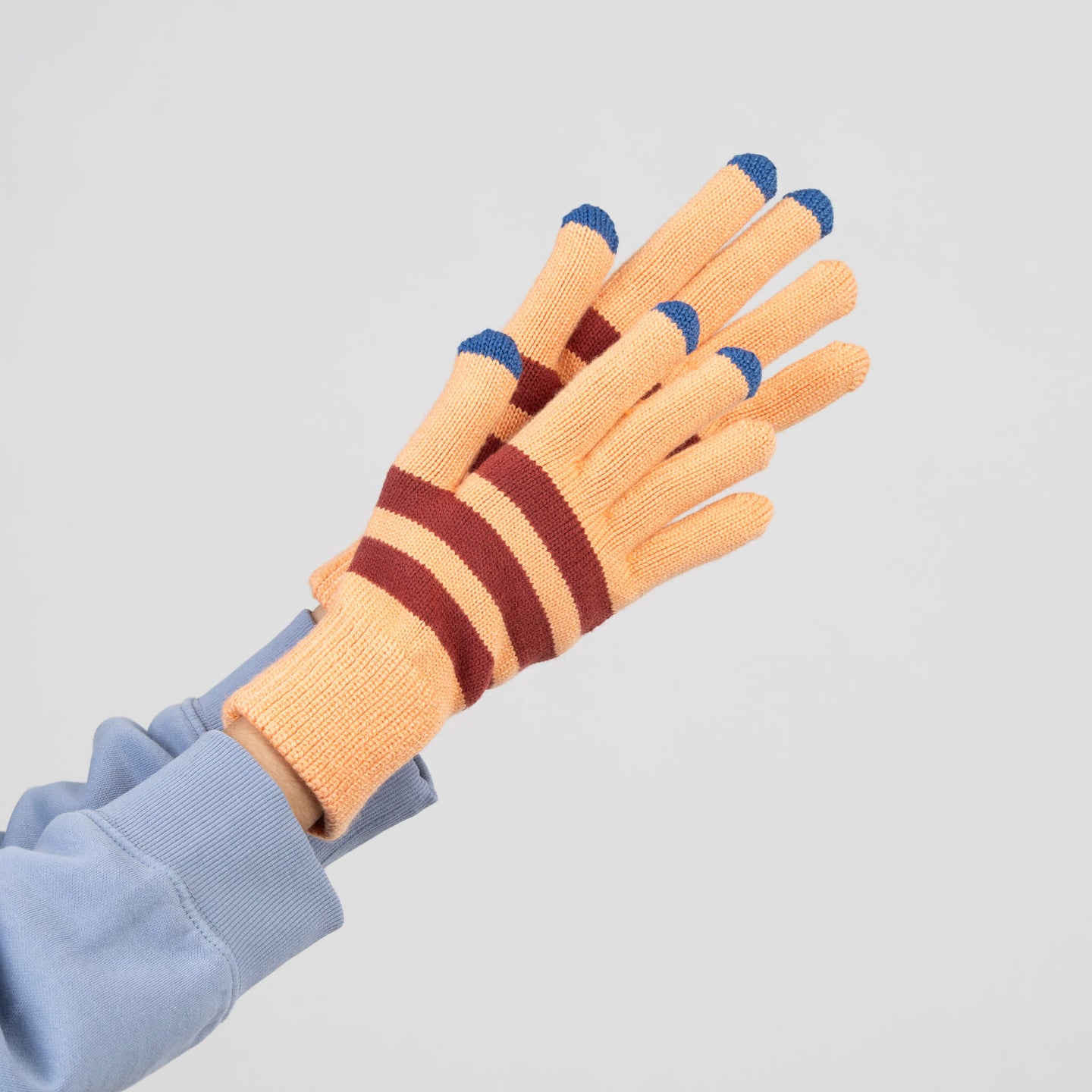 Striped Touchscreen Gloves