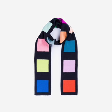 Black | Swatch Skinny Scarf