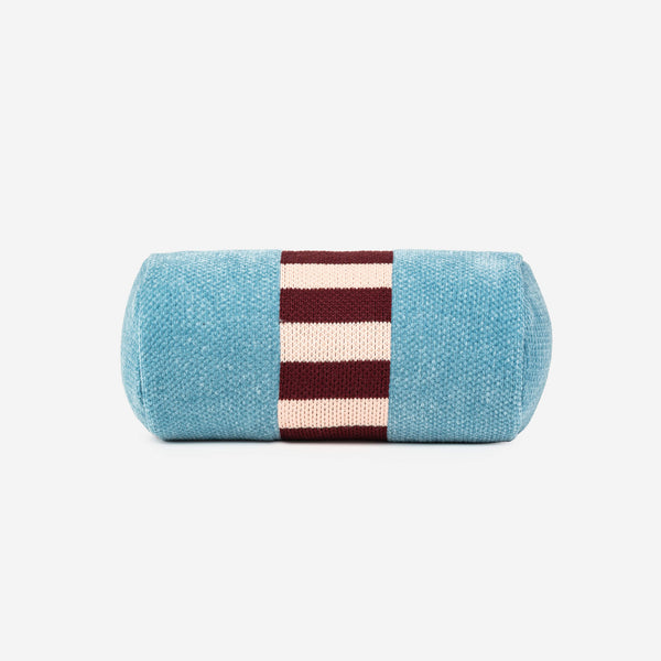 Stone Blue | Tile Patch Chenille Bolster Pillow