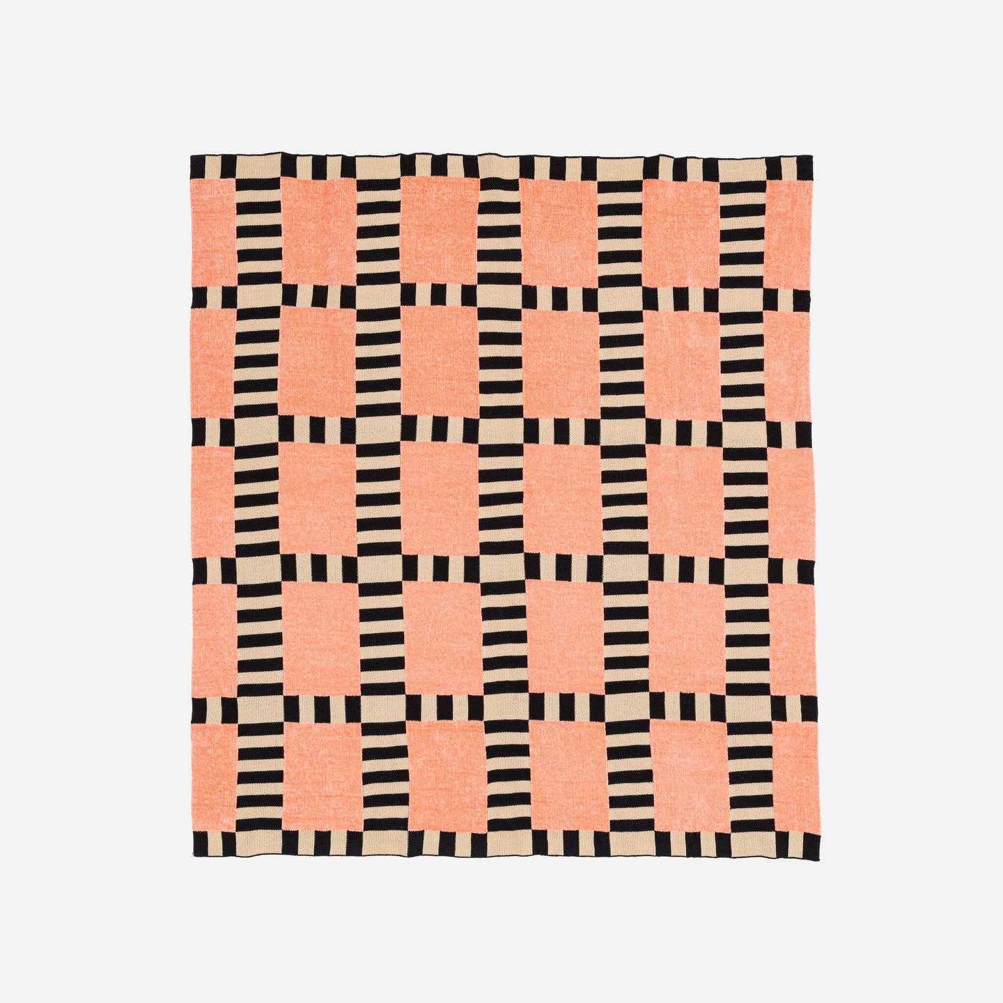 Tile Patch Chenille Throw