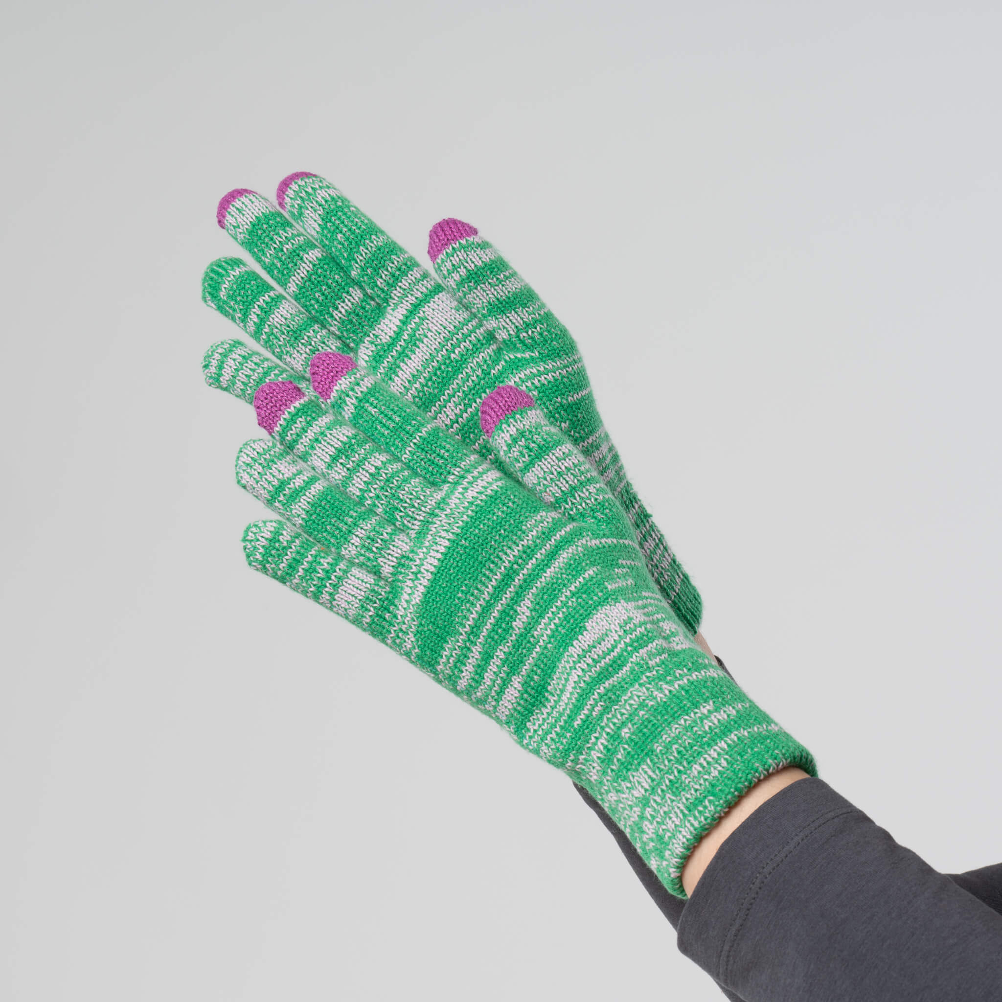 Knit Winter Touchscreen Gloves - Womens - Mens - Pink, Blue, Orange Black White