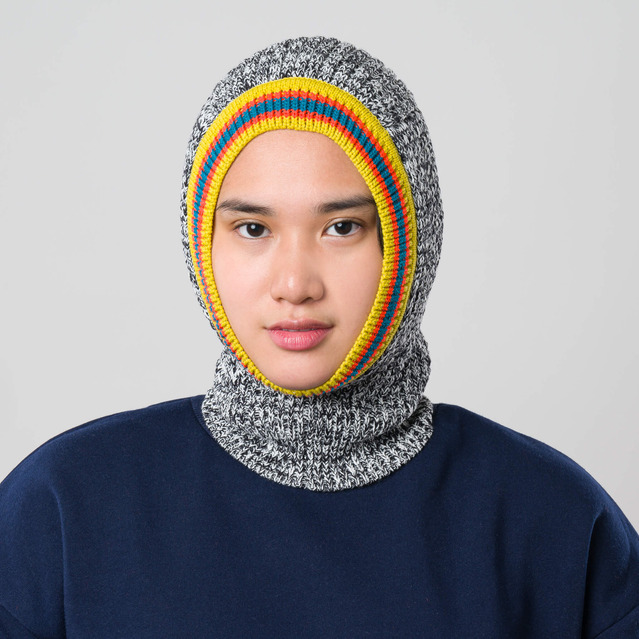 Varsity Waffle Knit Balaclava Hood Gaiter Neckwarmer Adjustable Open varsity-waffle-knit-balaclava-hood-gaiter-neckwarmer-adjustable-open