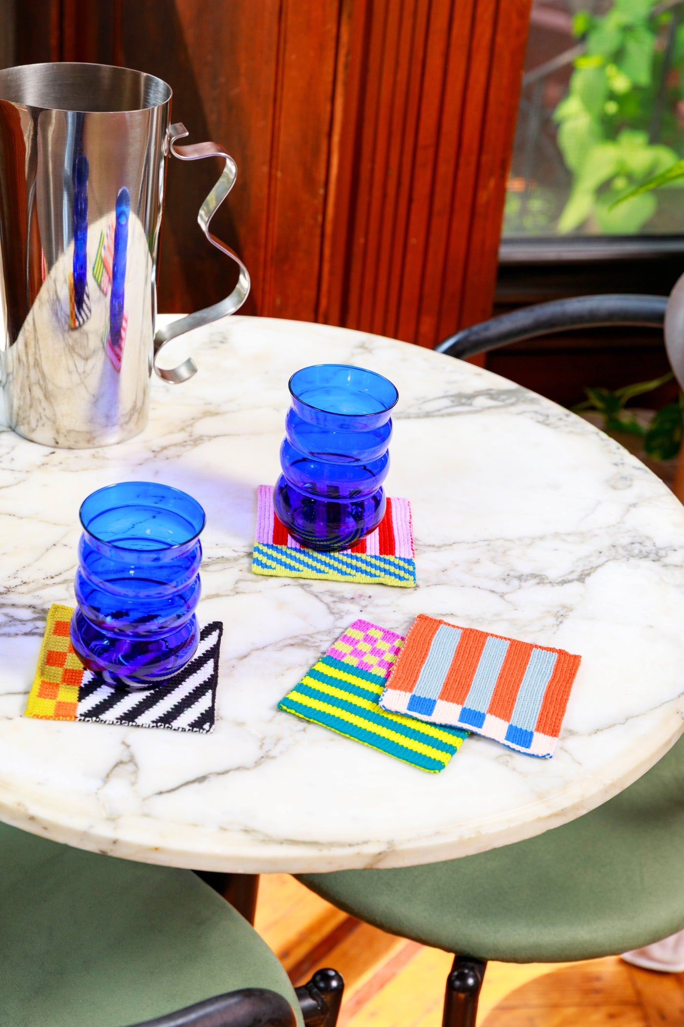 pattern patch coasters from verloop