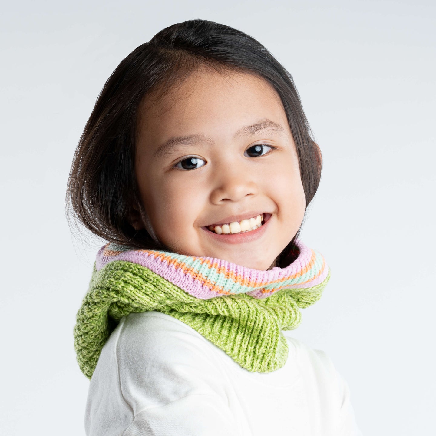 Knit Kids Balaclava Stripes Varsity Marled