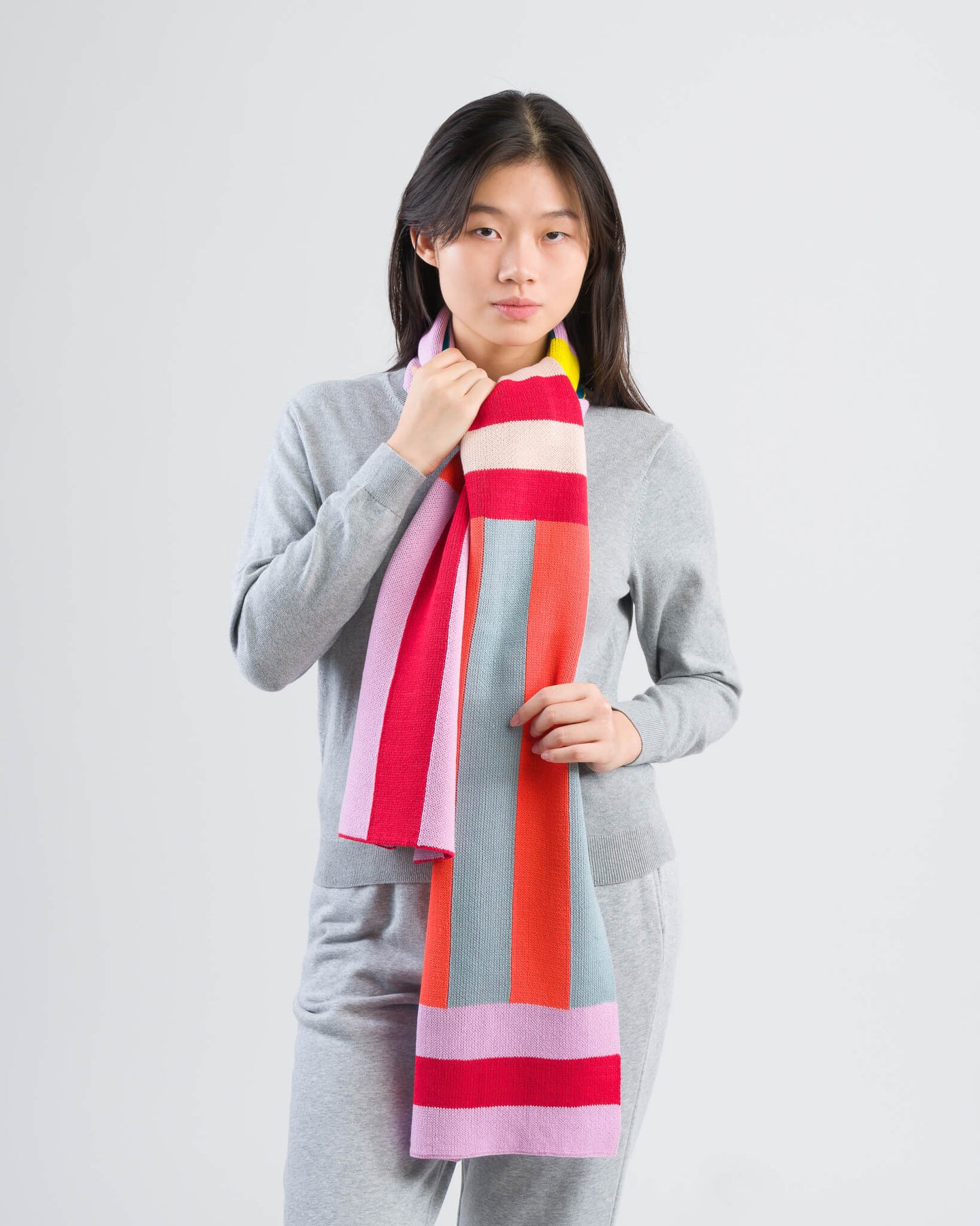 Waterfall Stripe Big Scarf