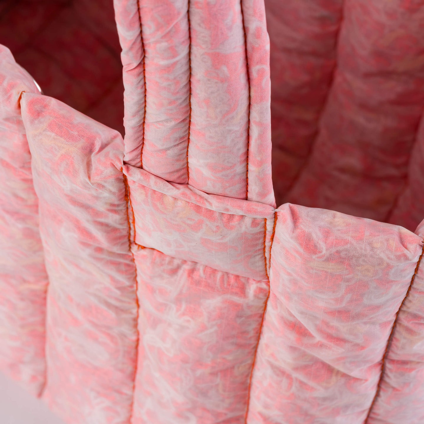 Scrap Stuffed Tote Yarn Wastage Threads Stuffed Multi Color