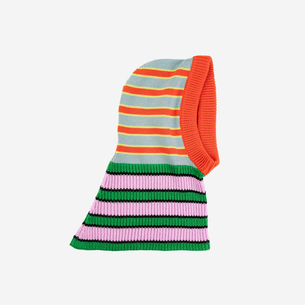 Poppy Stone Blue | Zipper Stripe Hood