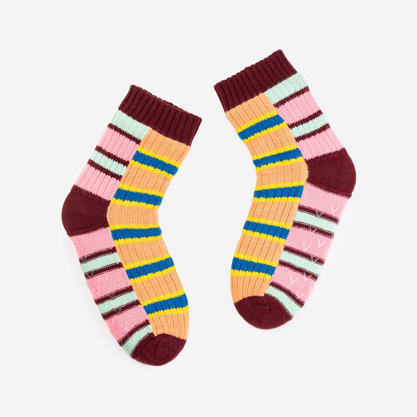 Zipper Stripe House Socks